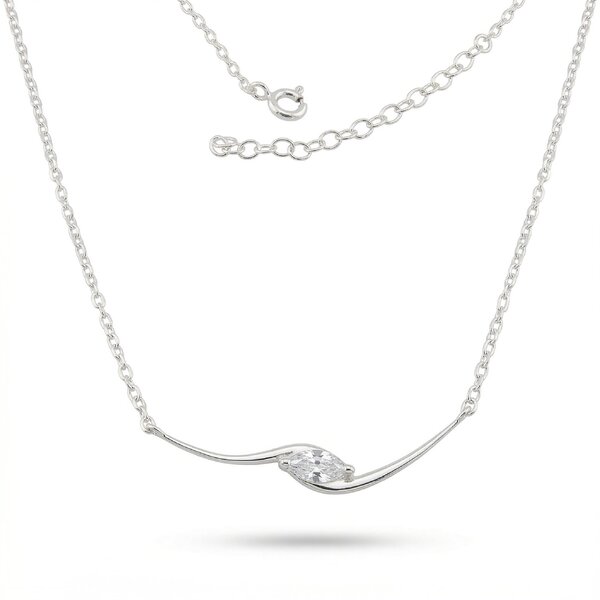 Silver necklace 701657