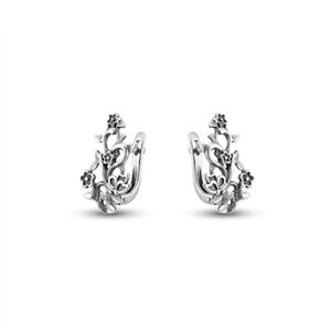 New models silver jewеllery - silver earrings - 133627