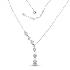 Silver necklace 701771
