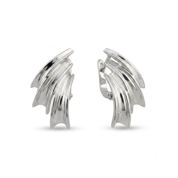 Silver Earings stones 136891