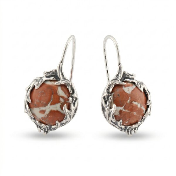 silver earrings 8901222