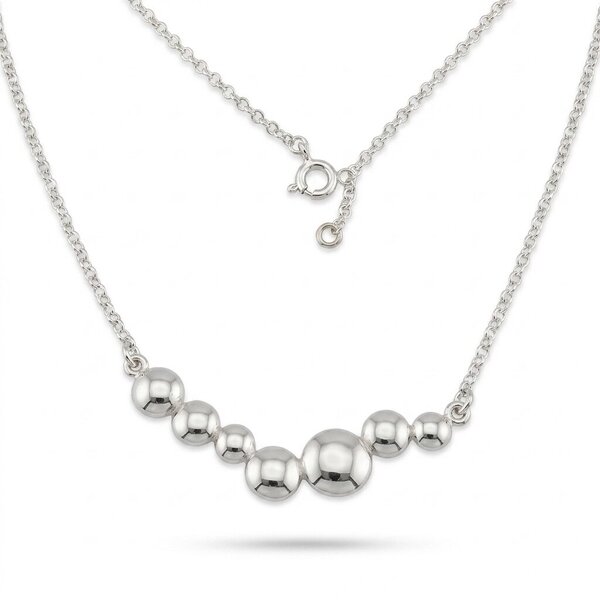 Silver necklace 700034