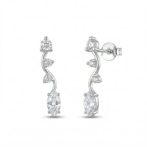New models silver jewеllery - silver earrings - 139629