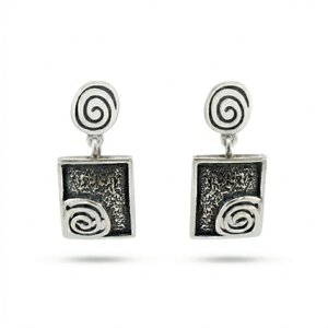New models silver jewеllery - silver earrings - 133672