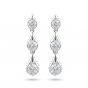 New models silver jewеllery - silver earrings - 138771