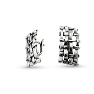 Silver Earings stones 136158