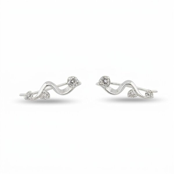 Silver Earings with stones 139318