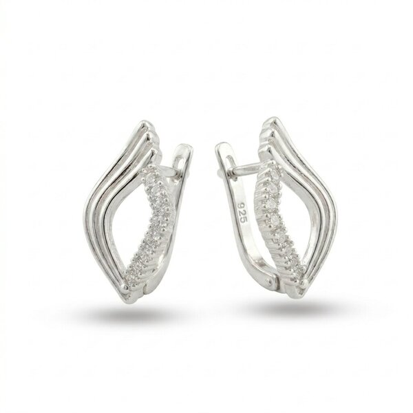 silver earrings 138630
