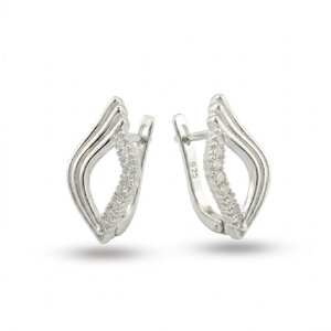 New models silver jewеllery - silver earrings - 138630