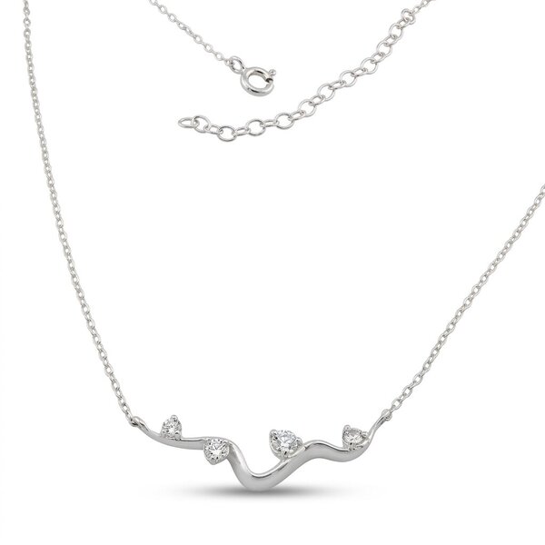Silver necklace 701319