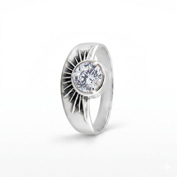 Silver ring with stone 1596172