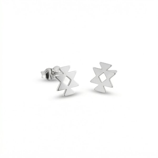 silver earrings 601037