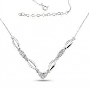 Silver necklace 701545