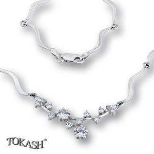 Silver necklace 701246