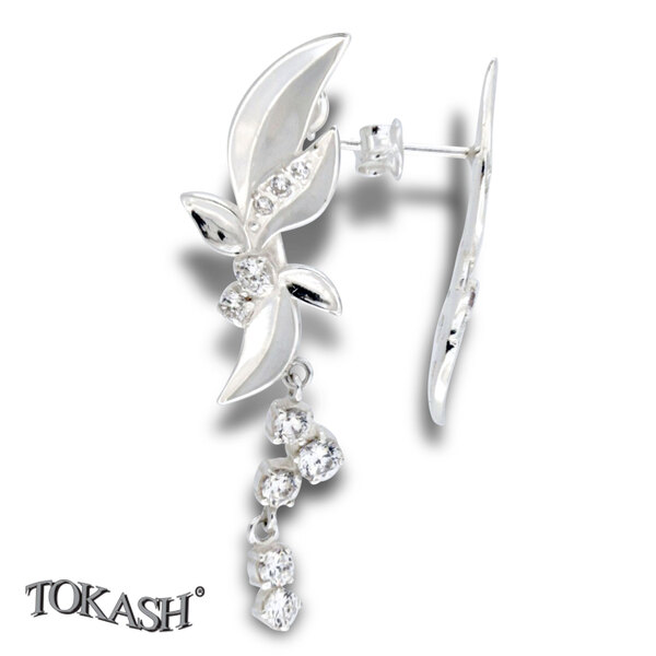 Silver Earings stones 137265