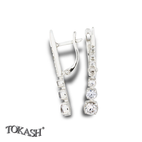 Silver Earings stones 138270