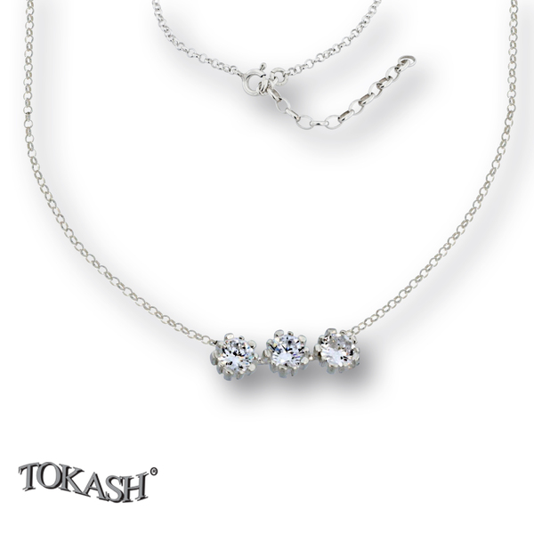 Silver necklace 701254