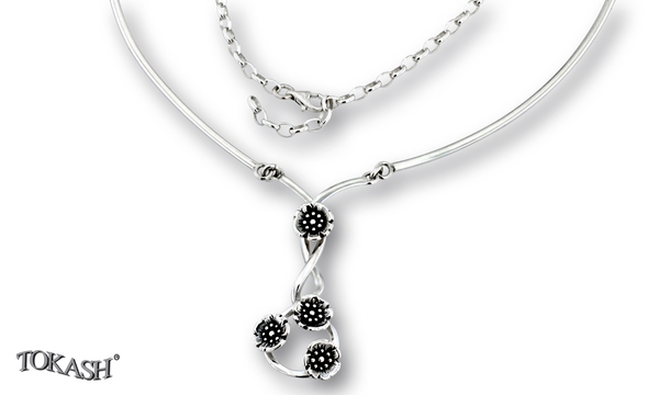 Silver necklace 701237