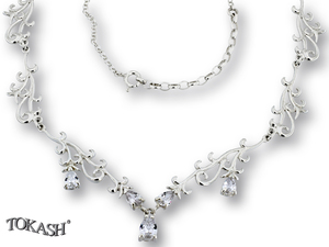 Silver necklace 701238