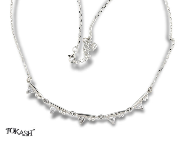 Silver necklace 701276