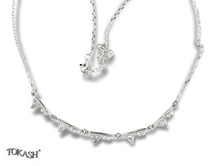 Silver necklace 701276