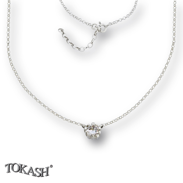 Silver necklace 701252