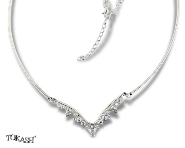 Silver necklace 701275