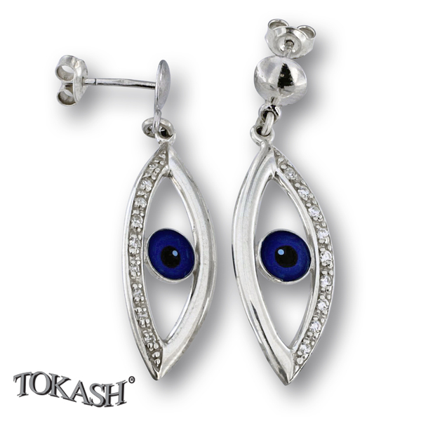 Silver Earings stones 137239