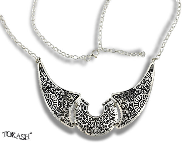 Silver necklace 701256