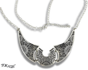 Silver necklace 701256