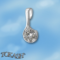 silver pendant stone 184490