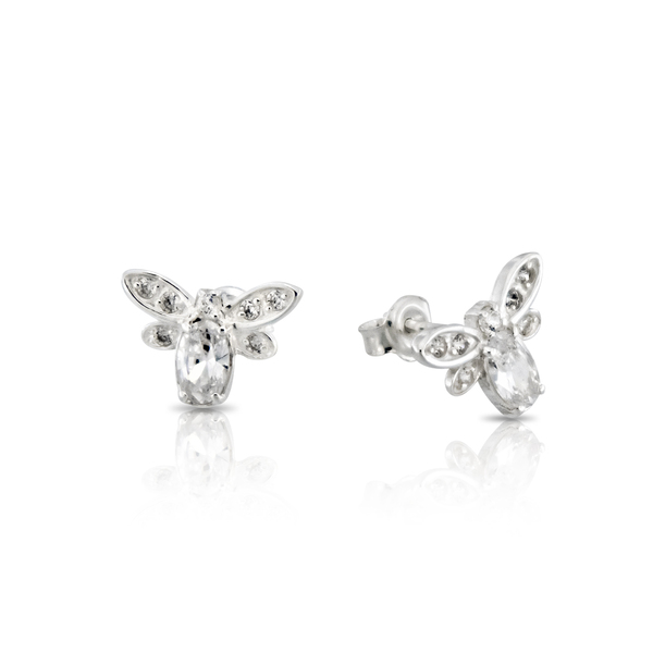 Silver Earings with stones 139297
