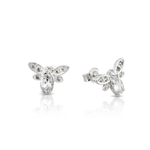 Silver earrings with CZ - Silver Earings with stones - 139297