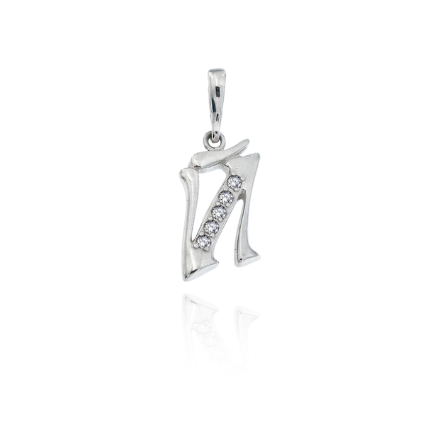 silver pendant stone 186743
