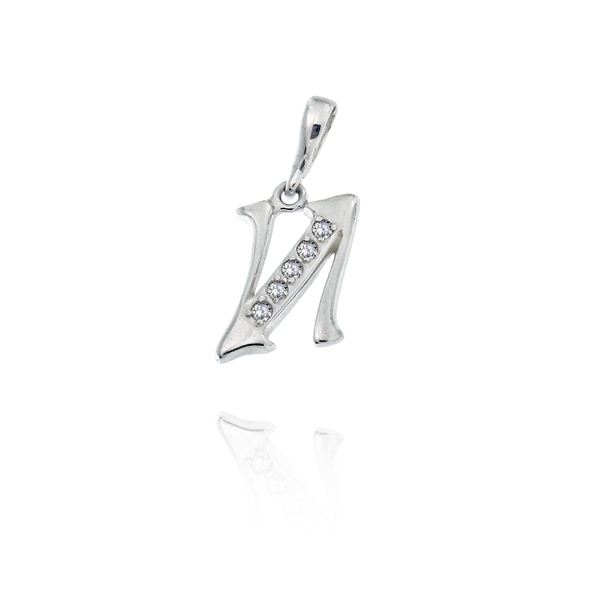 silver pendant stone 186742