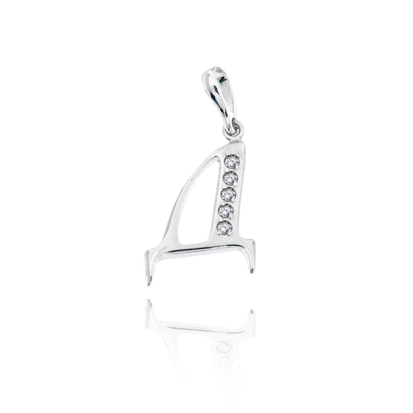 silver pendant stone 186738
