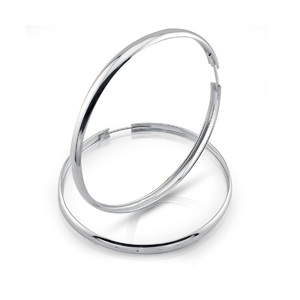 Silver earrings without stones - silver earrings hollow - 112565