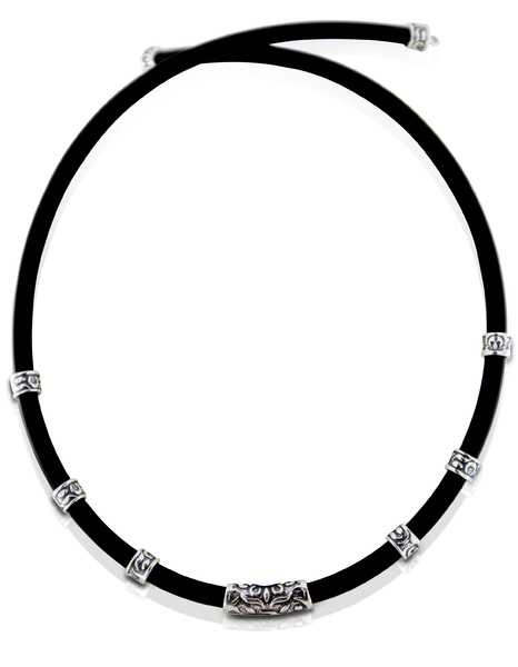 Silver necklace 701299
