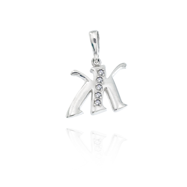 silver pendant stone 186740