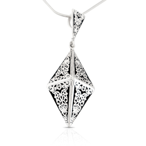 Silver pendants without CZ - silver pendants - 181282