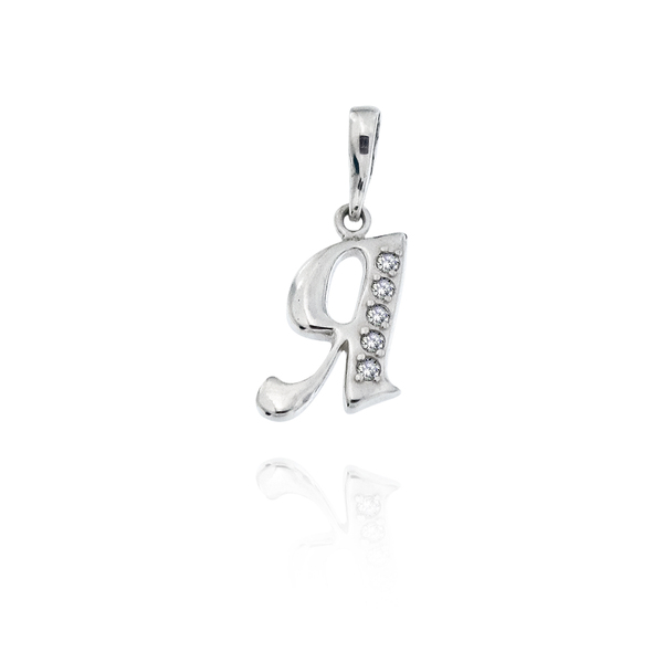 silver pendant stone 186754