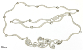 Silver necklace 701192
