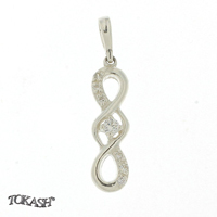 silver pendant stone 186638
