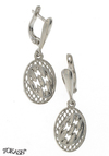 Silver earrings without stones - Silver Earings stones - 128085