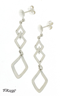 Silver Earings stones 133194