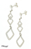 Silver Earings stones 133194