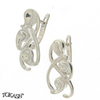 Silver earrings without stones - Silver Earings stones - 132192