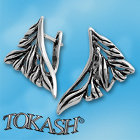 Silver Earings stones 133905