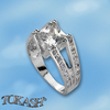 Silver rings with CZ - Silver ring stones - 1615231