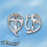 Silver Earings stones 138951